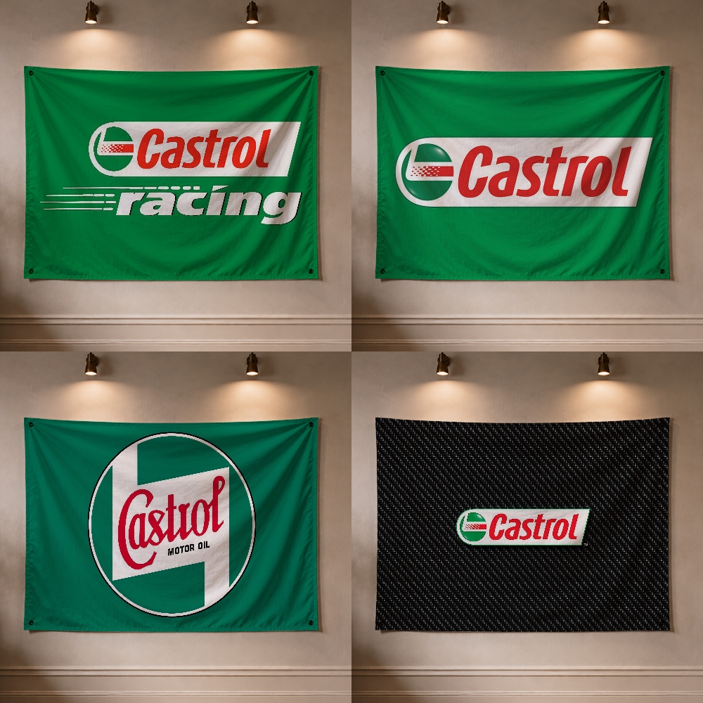 Outdoor Camping Brands - Bandera Decorativa de la Marca C-Castrol