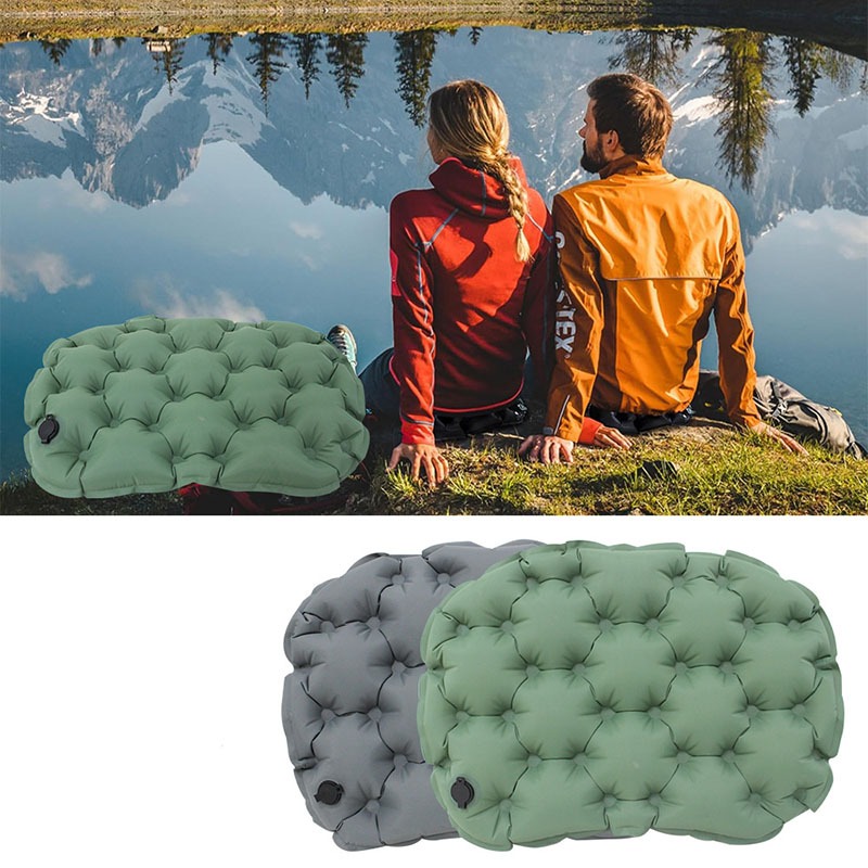 Outdoor Camping Mattress - Cojín de asiento inflable portátil, resistente