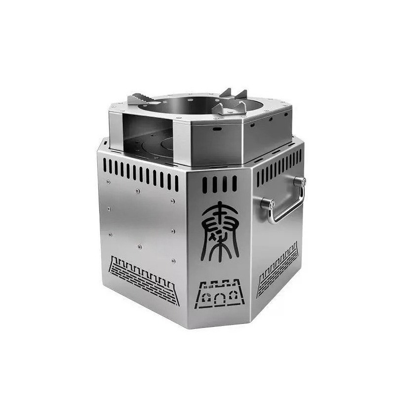 Outdoor Camping Stove Wood - Estufa de leña de acero inoxidable,