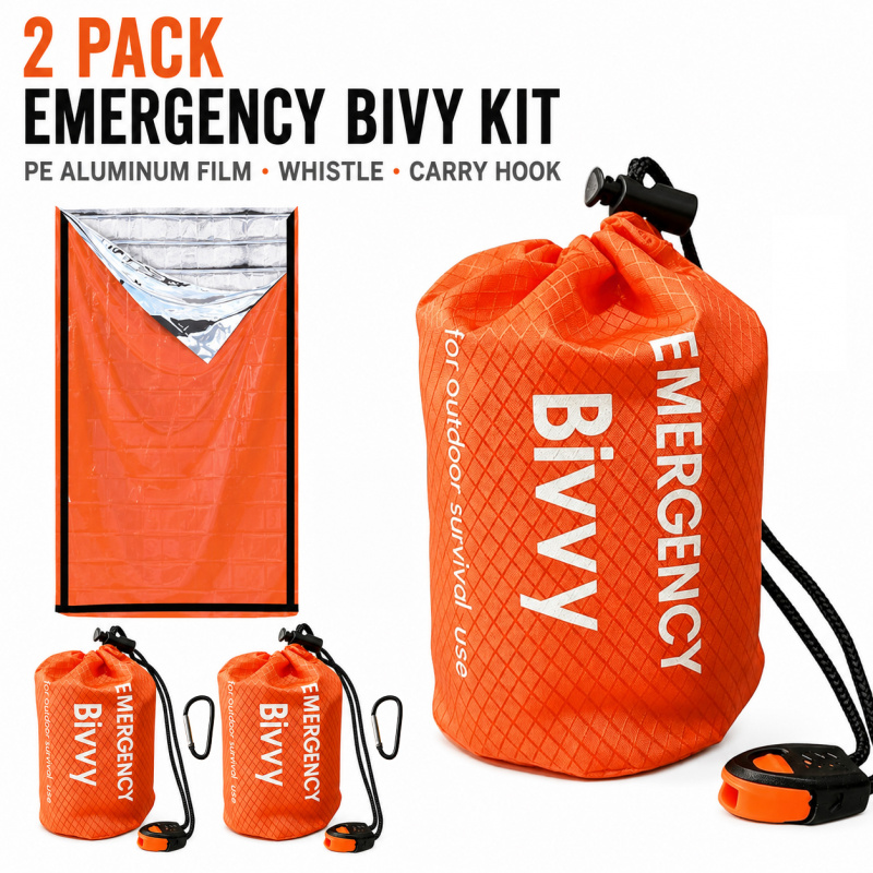 Bivvy Bag Emergency - Paquete de 2 sacos de dormir