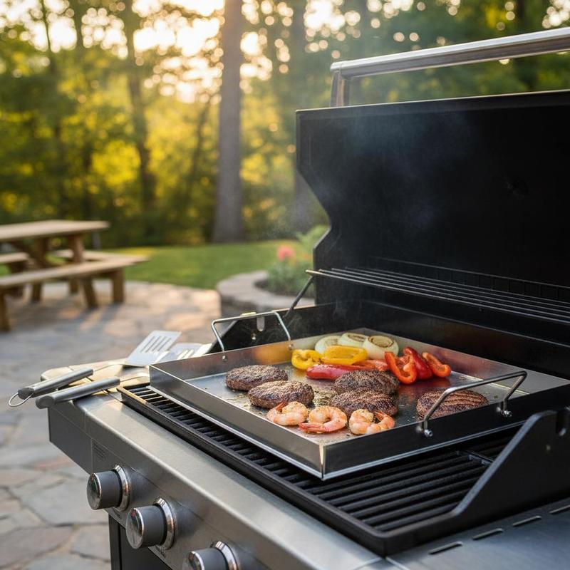 Outdoor Camping Griddle - Plancha universal de superficie plana de