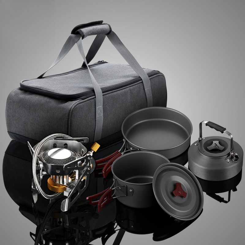 Outdoor Gas Stove - Juego de cocina portátil con estufa