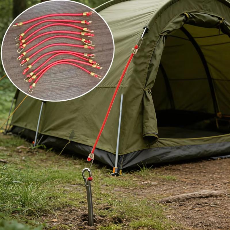 Outdoor Camping Stores - 10 Cuerdas de Fijación para Tiendas