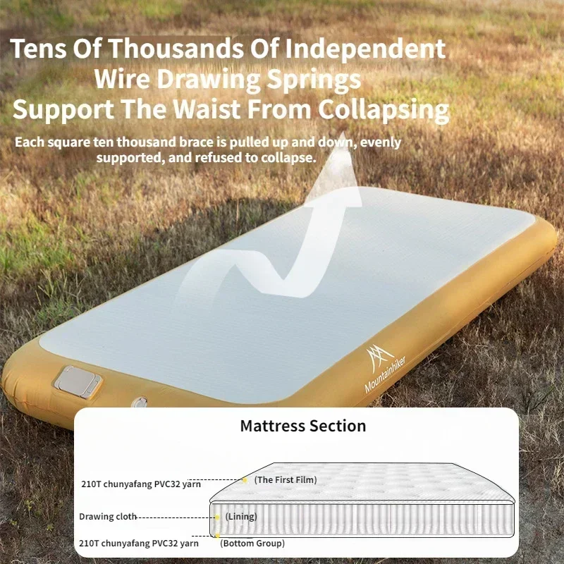 Outdoor Camping Mattress - Colchón Inflable Automático Mountainhiker para 2