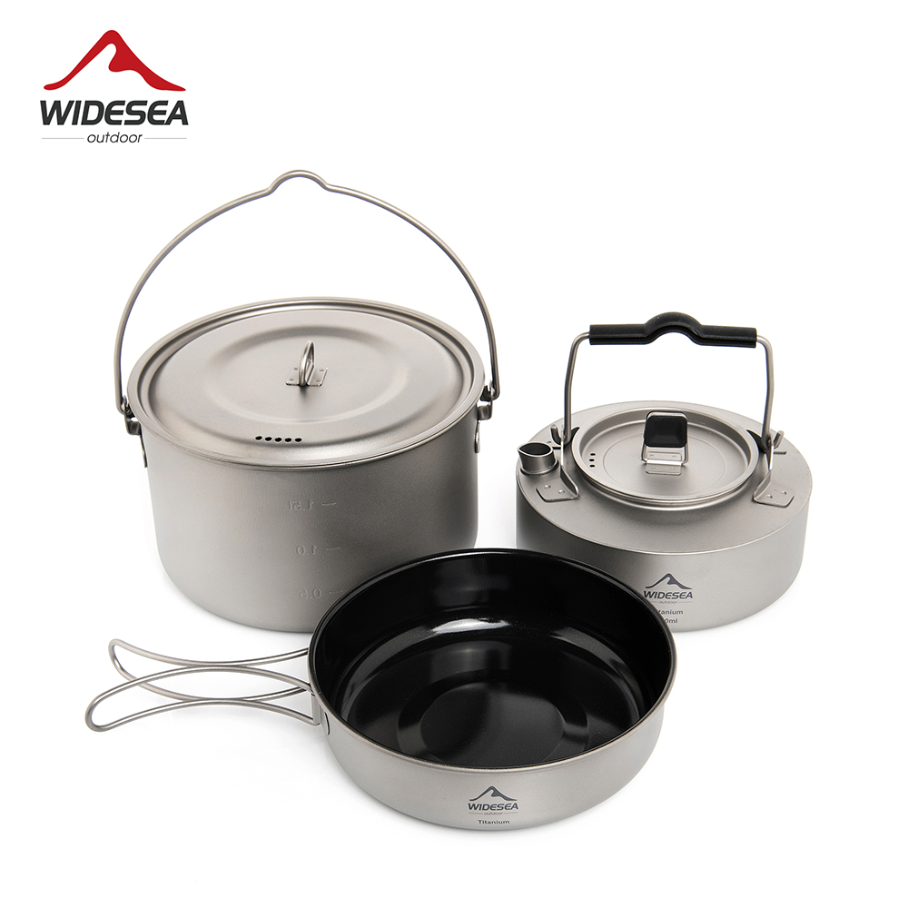 Outdoor Camping Kettle - Juego de Utensilios de Cocina Ultraligeros