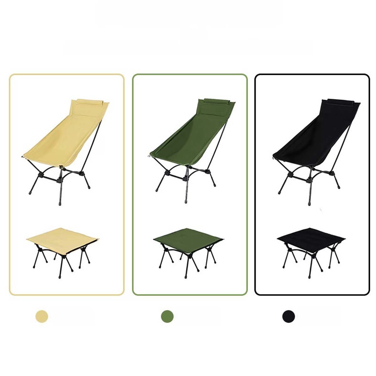 Outdoor Camping Rocking Chair - Silla multifunción para acampar con forma