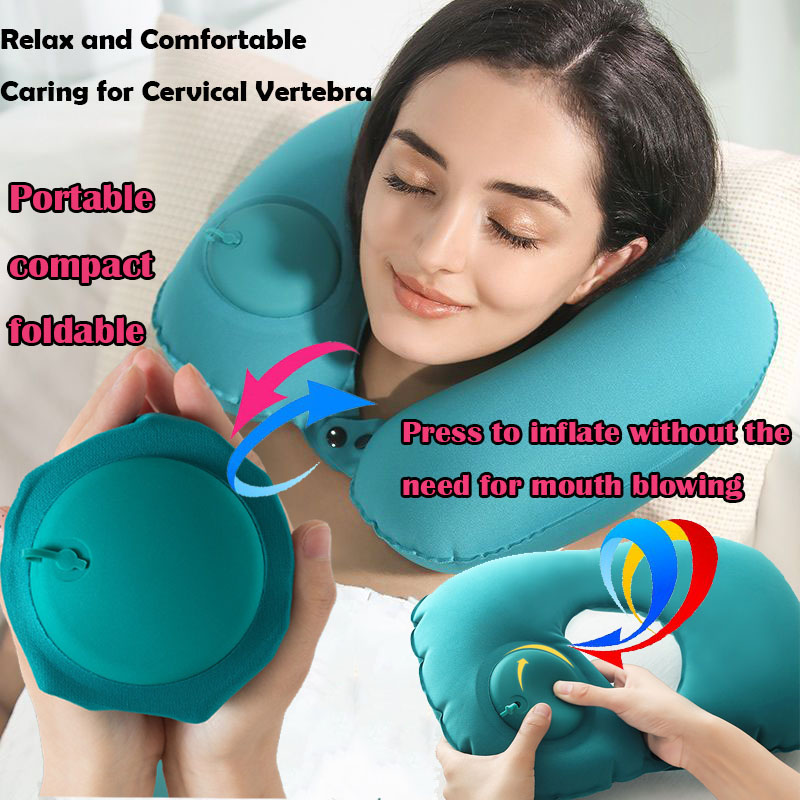 Outdoor Camping Stores - Almohada inflable portátil para el cuello,