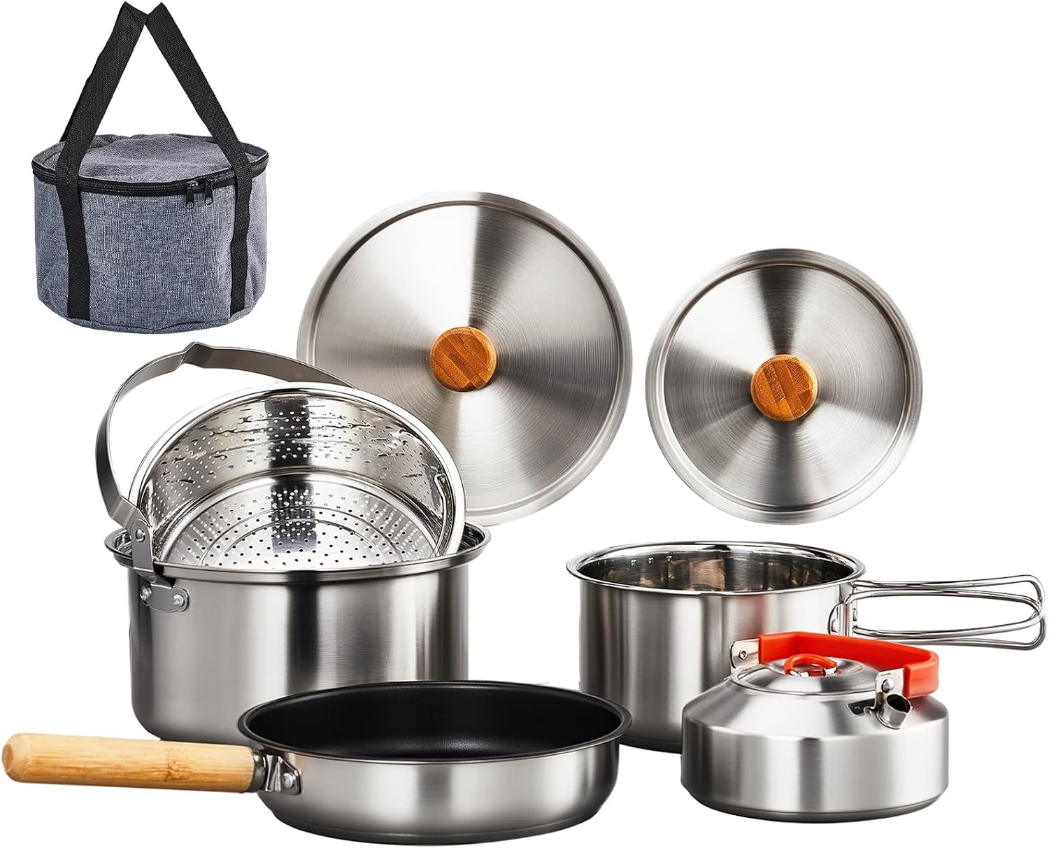 Outdoor Camping Kettle - Juego de utensilios de cocina de