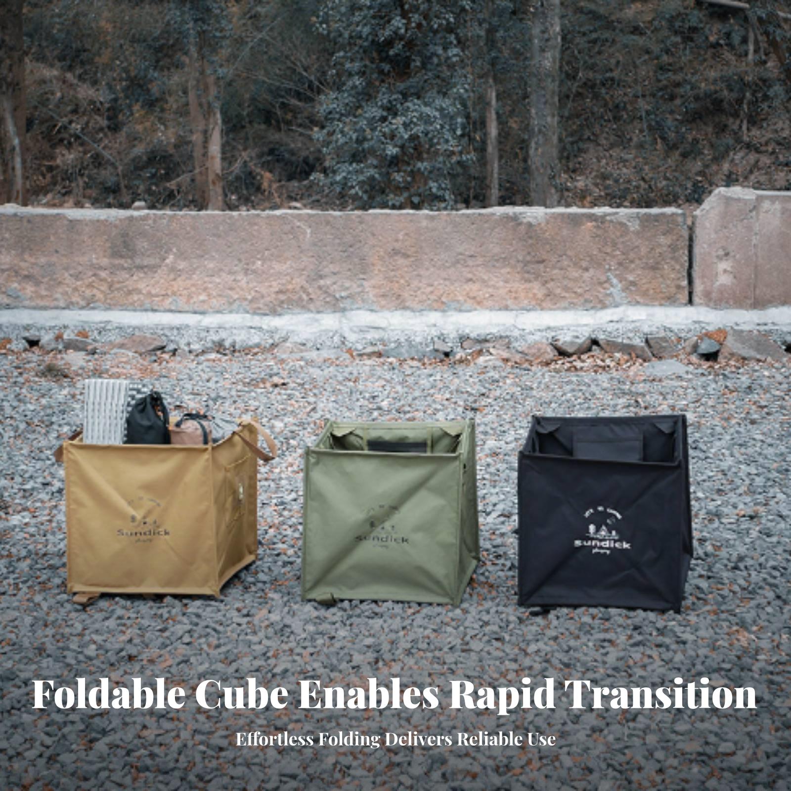 Outdoor Camping Bin - Cubo de basura portátil plegable para