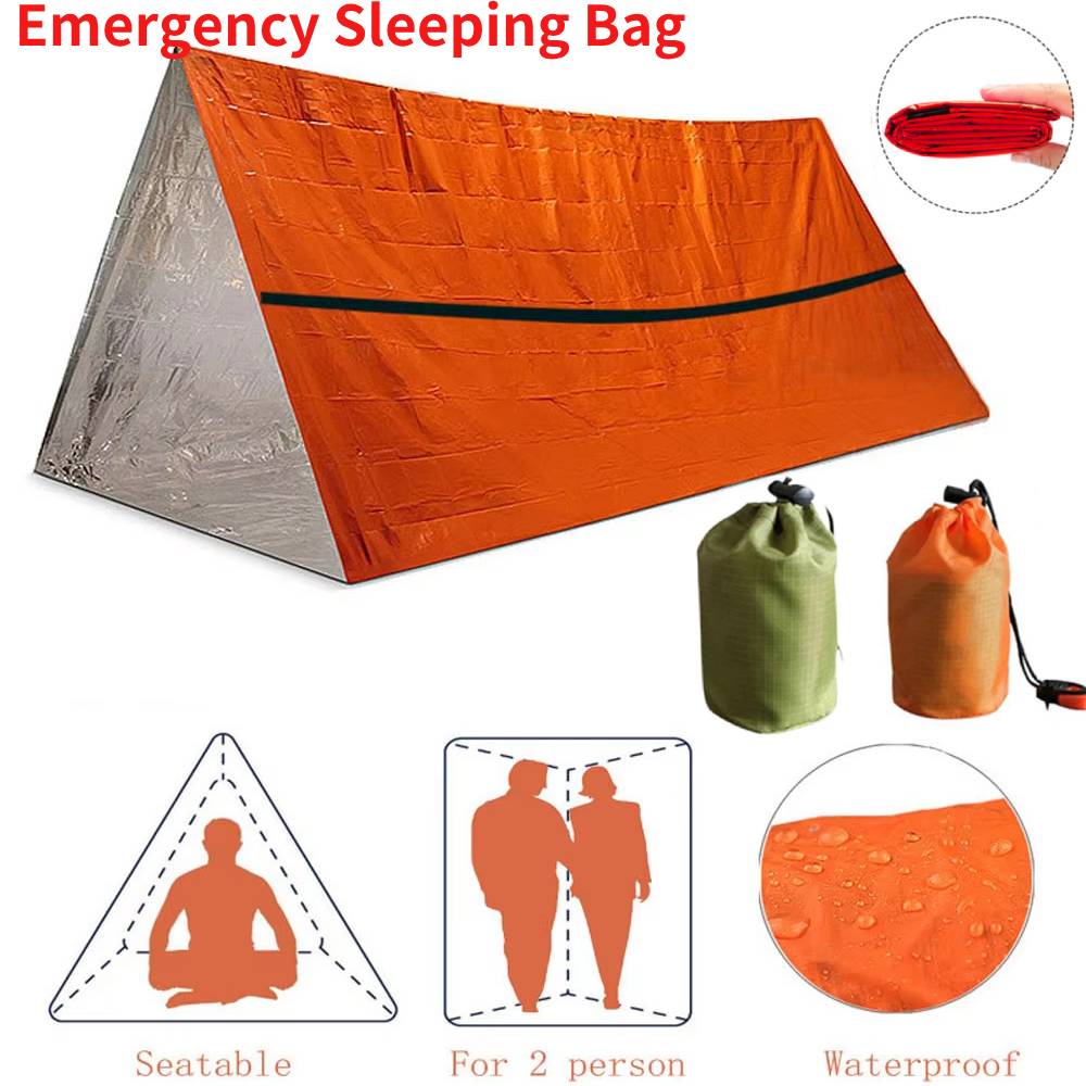 Bivvy Bag Emergency - Saco de dormir portátil impermeable para