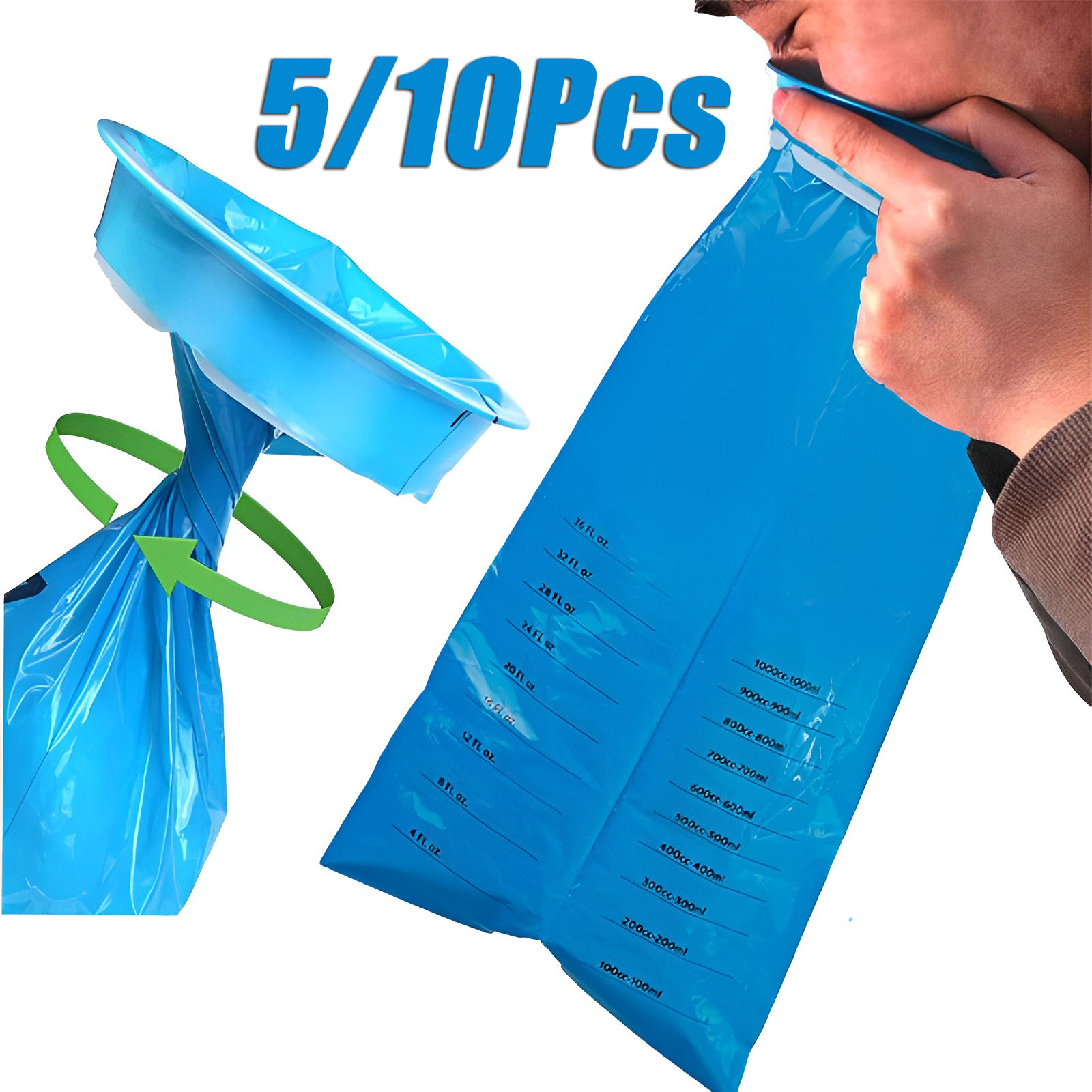 Bivvy Bag Emergency - Bolsa para vómito desechable de 1000ML,