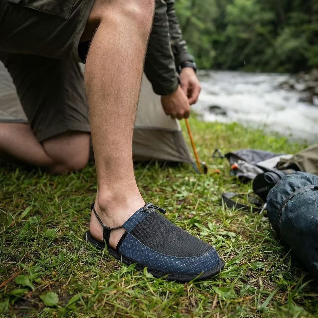 Outdoor Camping Stores - Zapatillas para senderismo y acampada, ultraligeras,