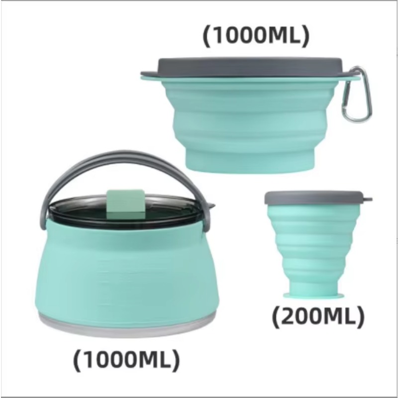 Outdoor Camping Kettle - Nuevo Juego de Vajilla Plegable de