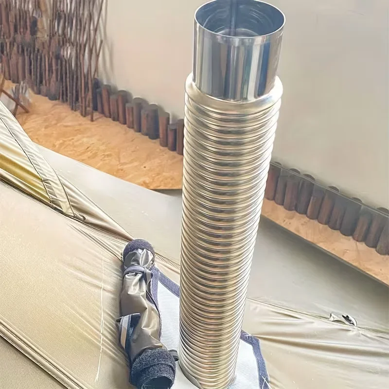 Outdoor Camping Stove Wood - Ductos de Ventilación Ajustables Resistentes a