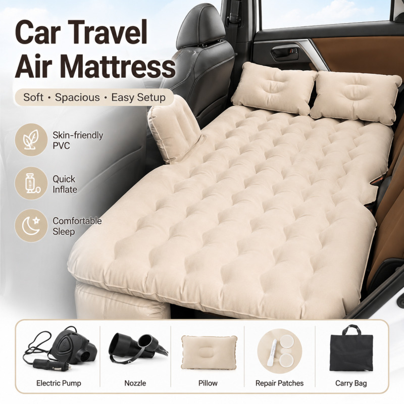 Outdoor Camping Floor Mat - Colchón de aire universal para coche,
