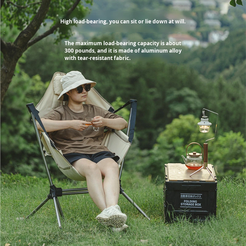 Outdoor Camping Rocking Chair - Silla plegable de exterior para acampar,