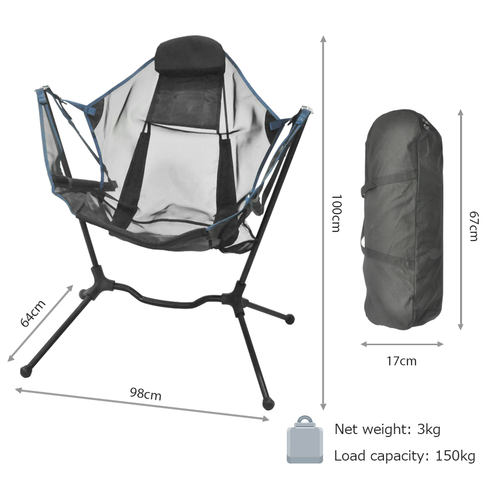 Silla de Camping Plegable Port - Outdoor Camping Rocking Chair reseña y precio