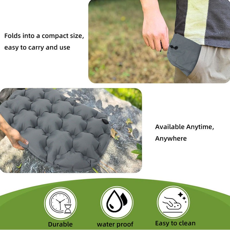 Cojín de asiento inflable port - Outdoor Camping Mattress reseña y precio
