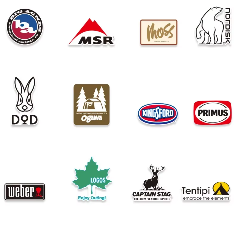 Paquete de pegatinas para exte - Outdoor Camping Brands reseña y precio
