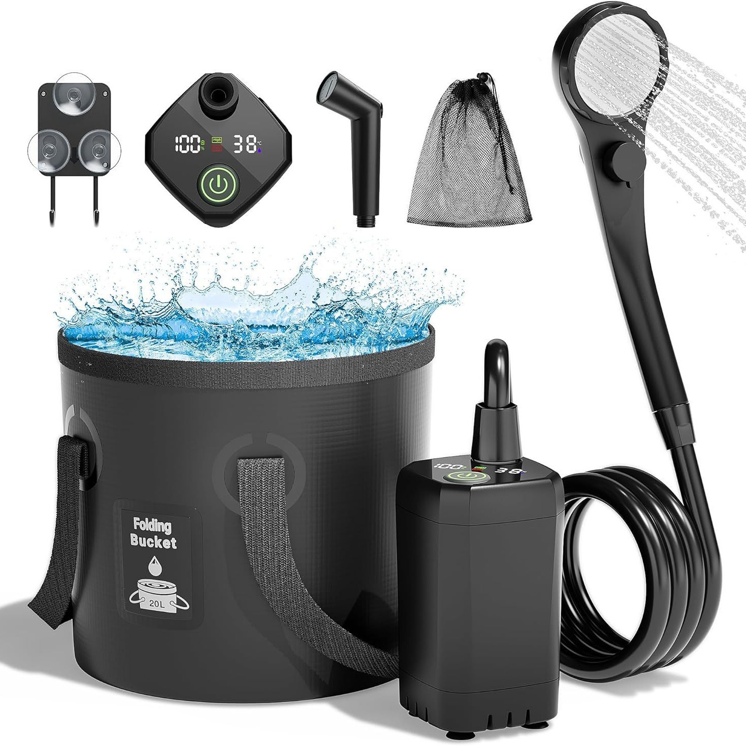 Ducha Eléctrica Portátil Autoc - Outdoor Camping Showers reseña y precio