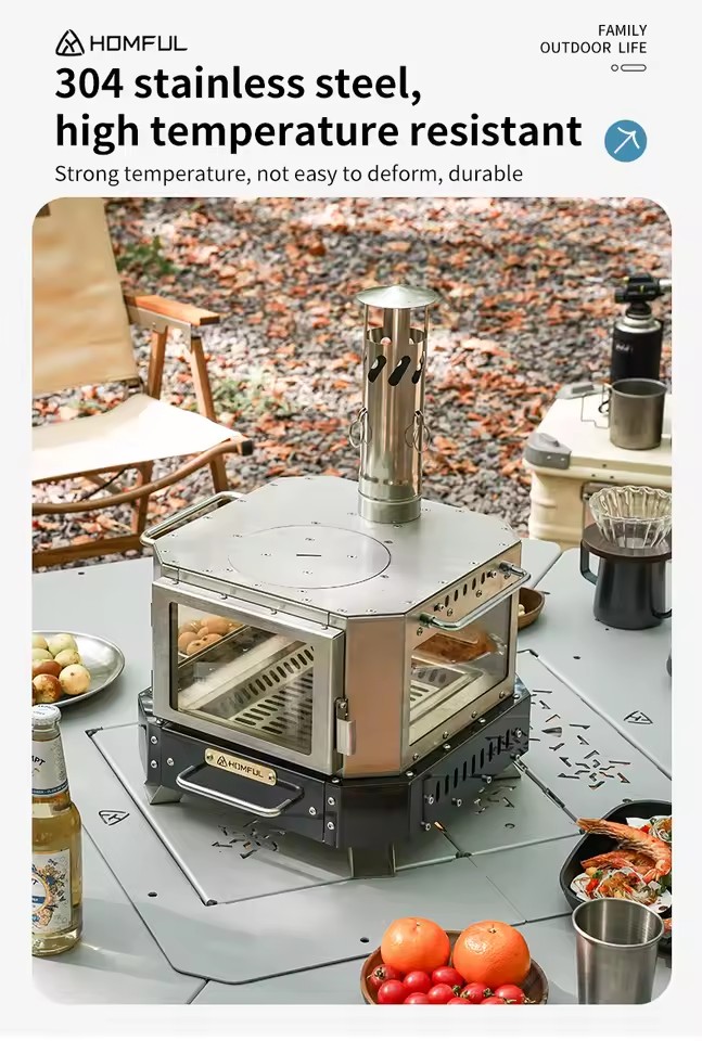 Estufa de Leña Portátil HOMFUL - Outdoor Camping Stove Wood reseña y precio