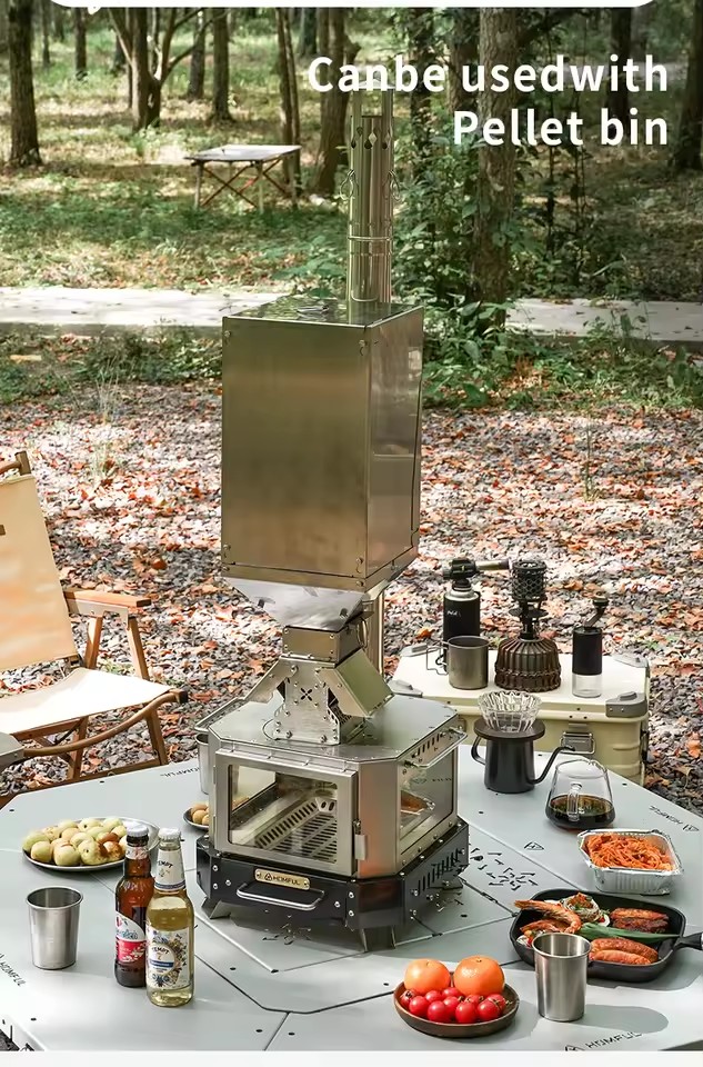 Estufa de Leña Portátil HOMFUL - Outdoor Camping Stove Wood reseña y precio