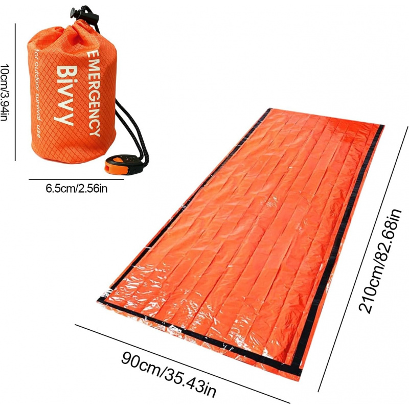 Paquete de 2 sacos de dormir d - Bivvy Bag Emergency reseña y precio