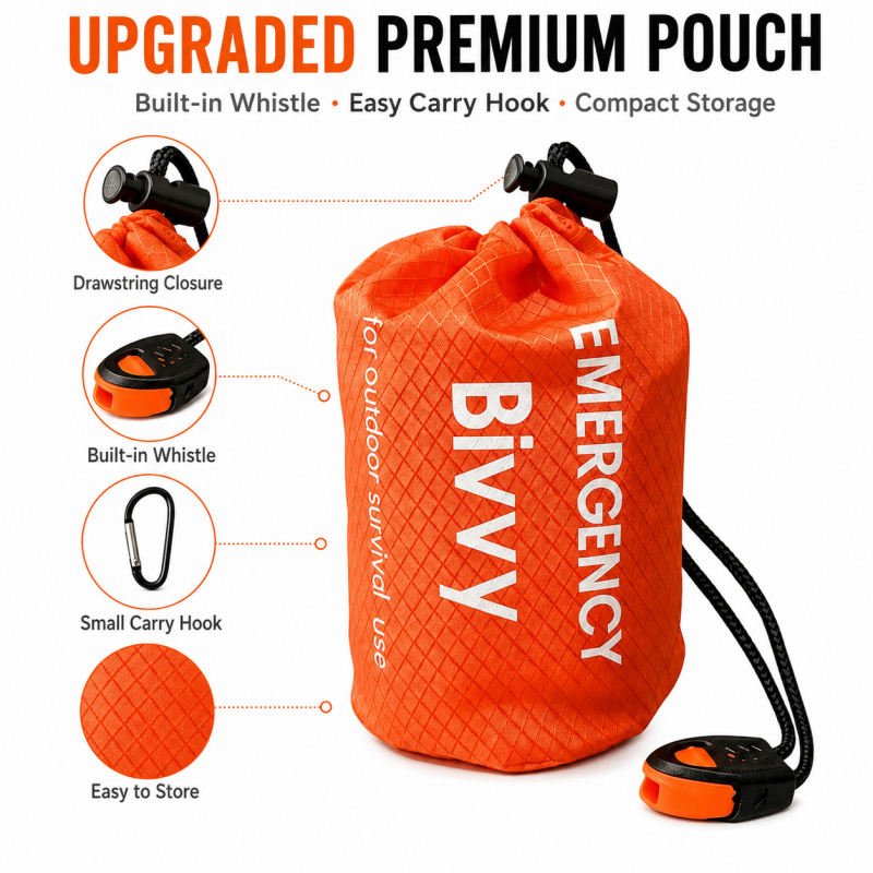 Paquete de 2 sacos de dormir d - Bivvy Bag Emergency reseña y precio