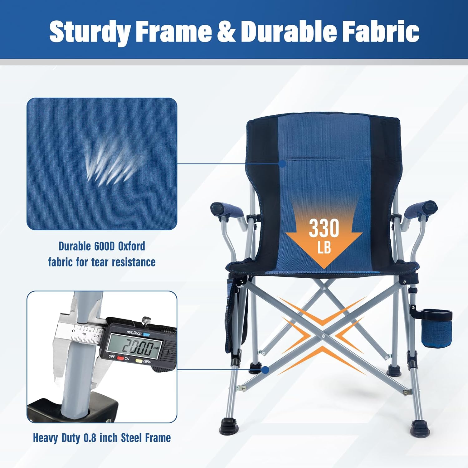 Silla Plegable Portátil para C - Outdoor Camping Folding Chairs reseña y precio