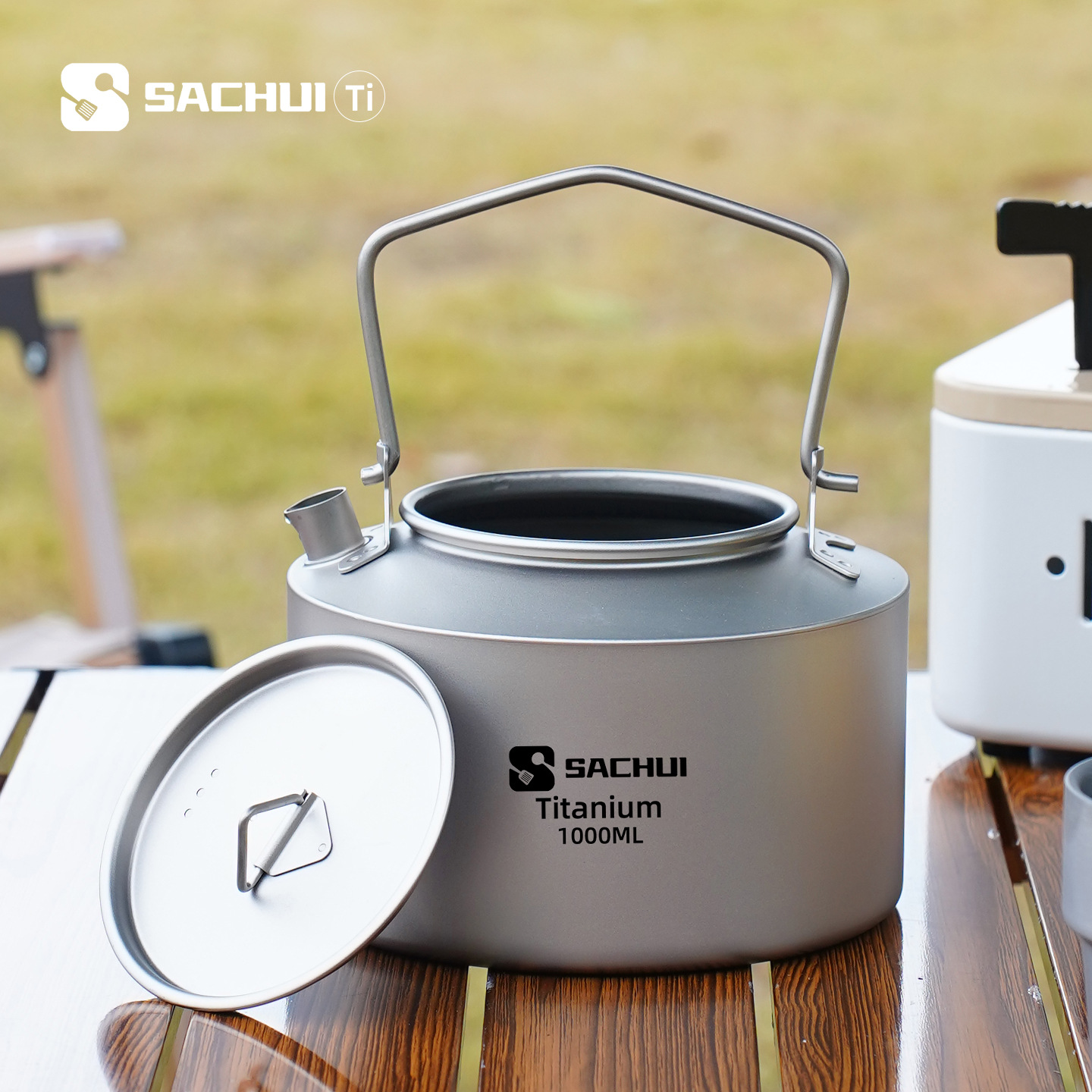 Hervidor de titanio puro de 10 - Outdoor Camping Kettle reseña y precio