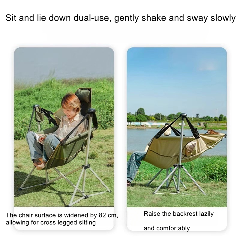 Silla mecedora portátil para v - Outdoor Camping Rocking Chair reseña y precio