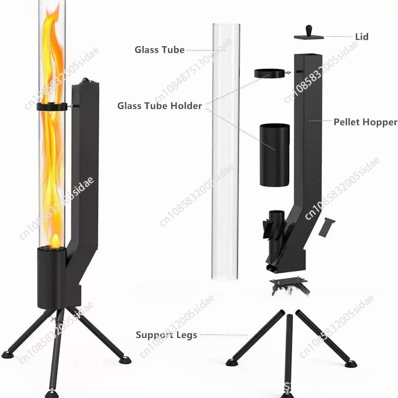Estufa vertical de leña, estuf - Outdoor Camping Stove Wood reseña y precio