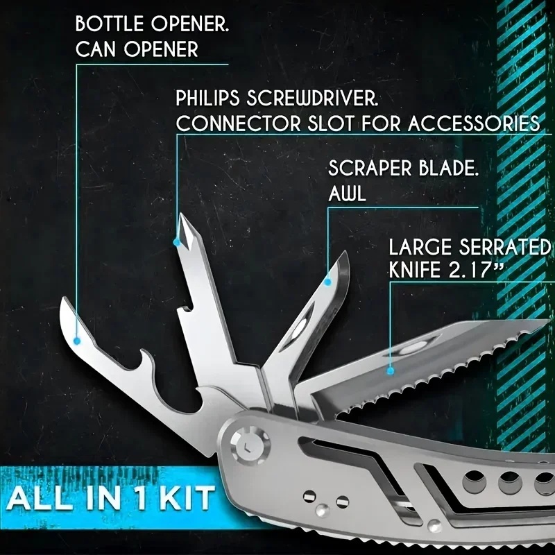 Herramienta Multifuncional 24  - Camping Knife Multi-Tool reseña y precio