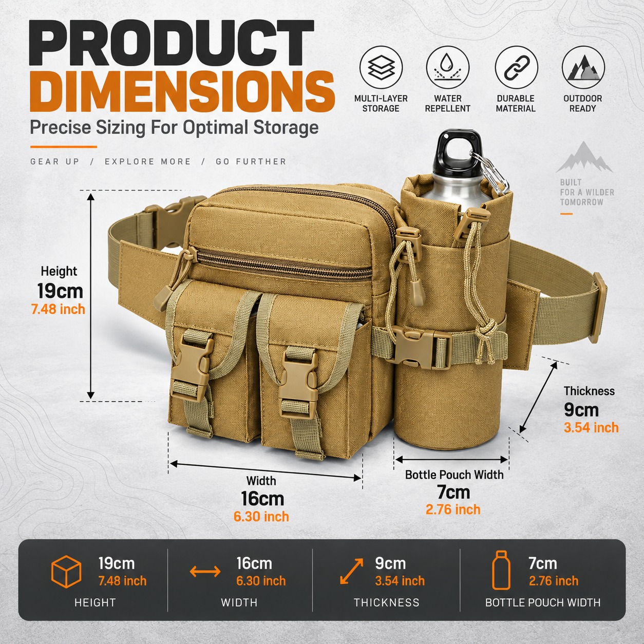 Riñonera táctica multifunciona - Outdoor Camping Kettle reseña y precio