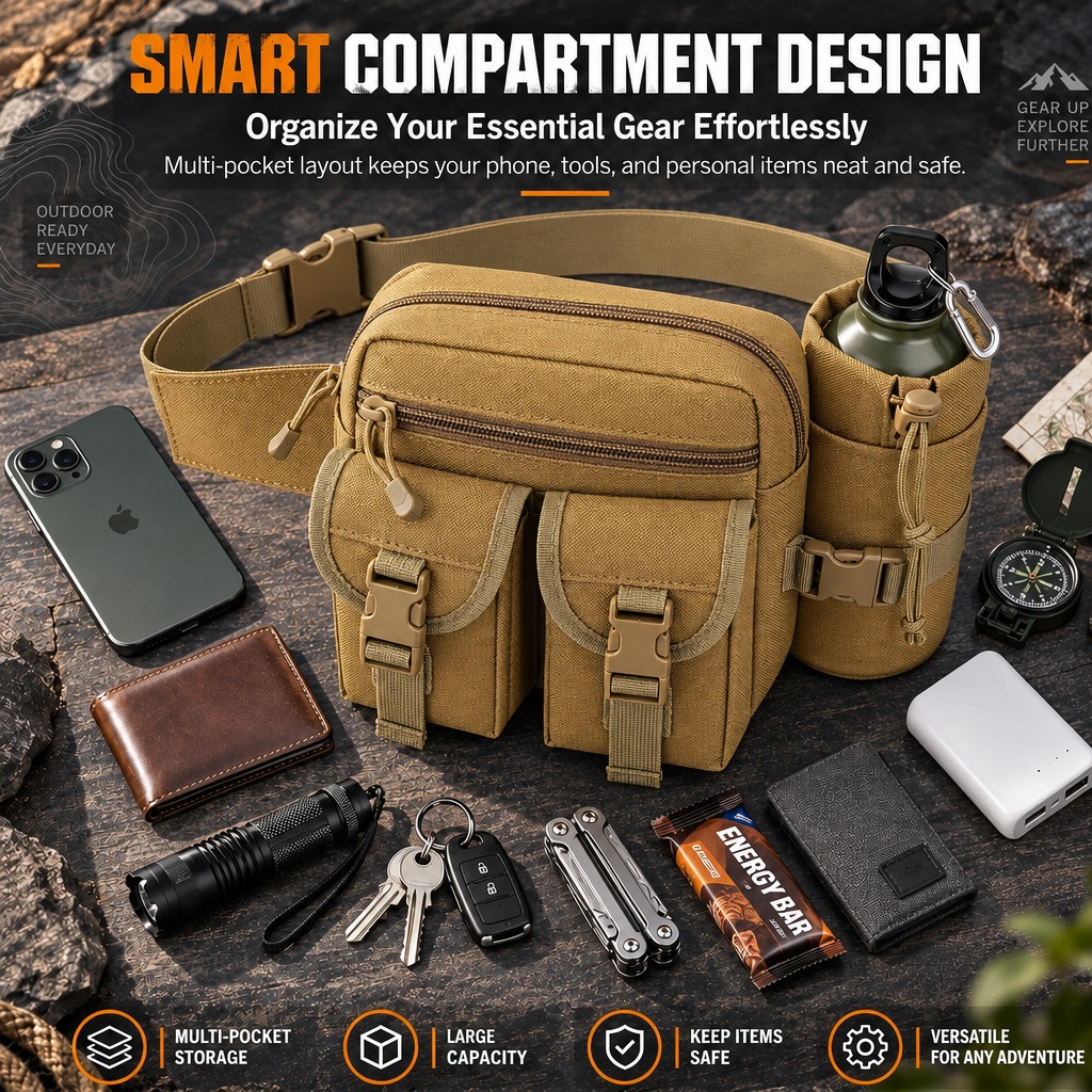 Riñonera táctica multifunciona - Outdoor Camping Kettle reseña y precio