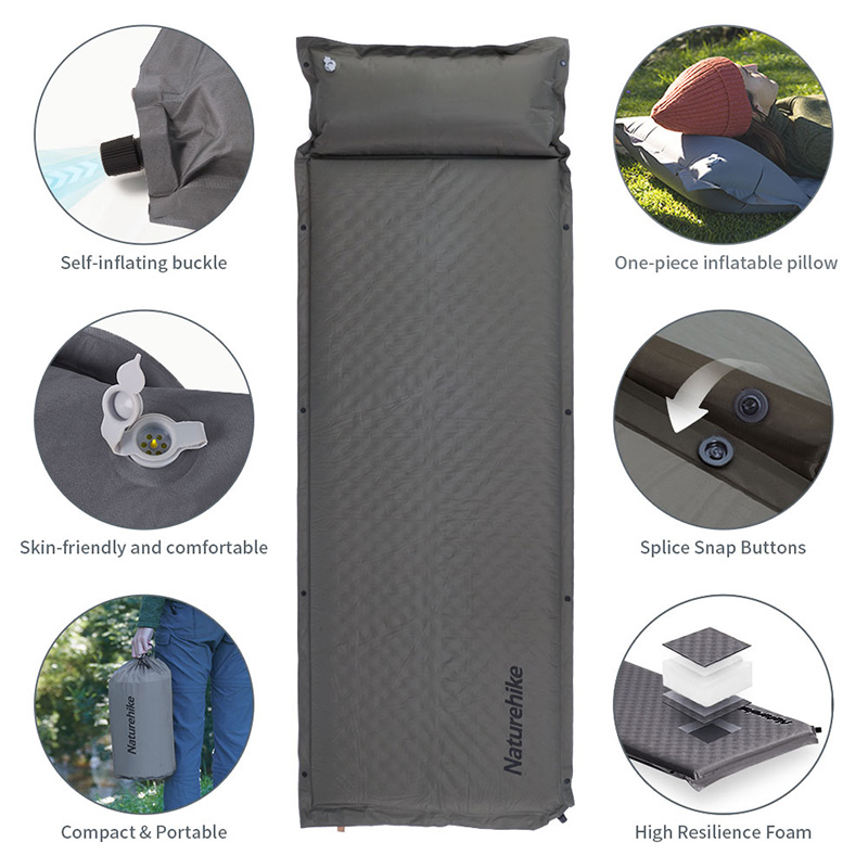 Naturehike-alfombrilla de aire - Outdoor Camping Floor Mat reseña y precio