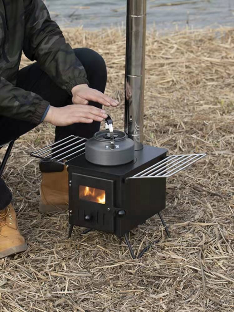 Estufa de leña para acampar, t - Outdoor Camping Stove Wood reseña y precio