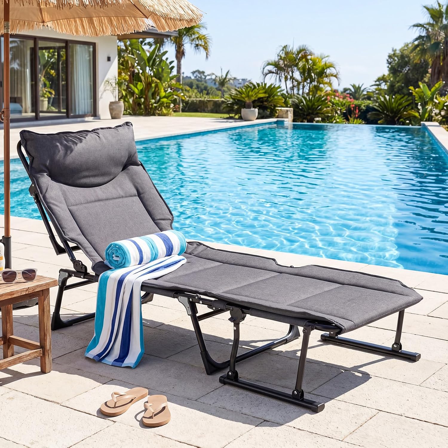 Juego de 2 sillas plegables pa - Outdoor Camping Folding Chairs reseña y precio