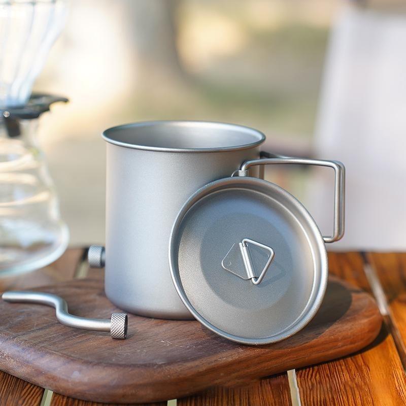 Hervidor de Café de Titanio Pu - Outdoor Camping Kettle reseña y precio