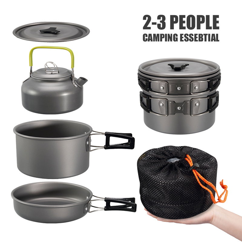 WESTTUNE-Kit de utensilios de  - Outdoor Camping Kettle reseña y precio