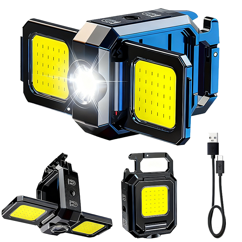 Mini linterna llavero luz COB  - Camping Lantern reseña y precio