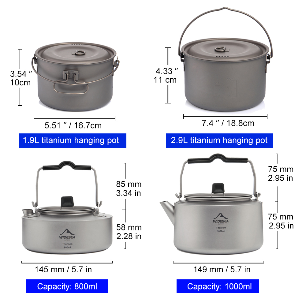Juego de Utensilios de Cocina  - Outdoor Camping Kettle reseña y precio