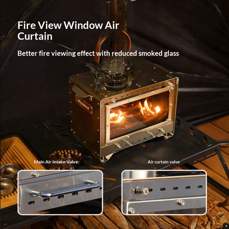 Chimenea de acero inoxidable 3 - Outdoor Camping Stove Wood reseña y precio