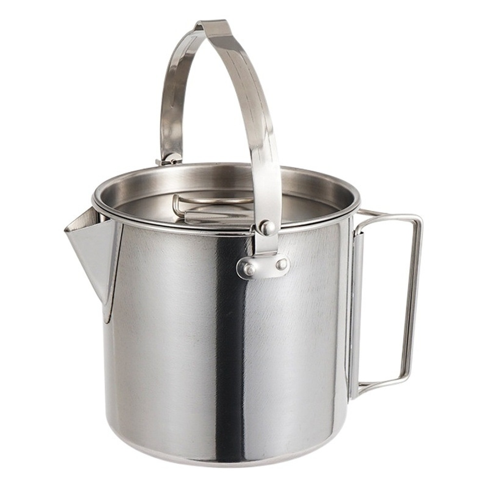 Hervidor portátil de acero ino - Outdoor Camping Kettle reseña y precio