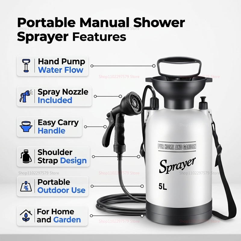 Ducha Portátil para Camping de - Outdoor Camping Showers reseña y precio