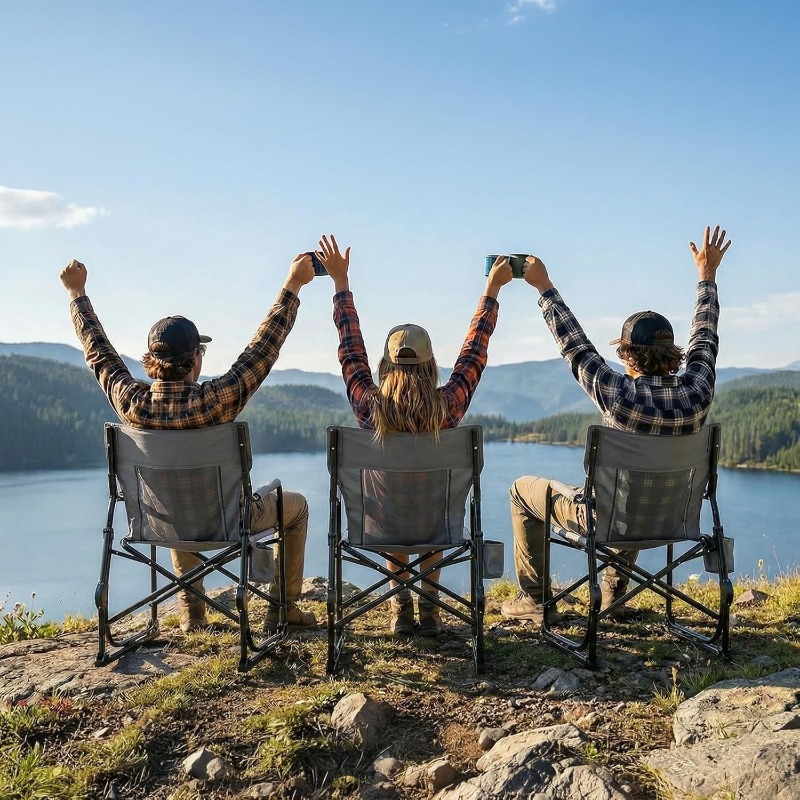 Silla plegable para acampar, i - Outdoor Camping Rocking Chair reseña y precio