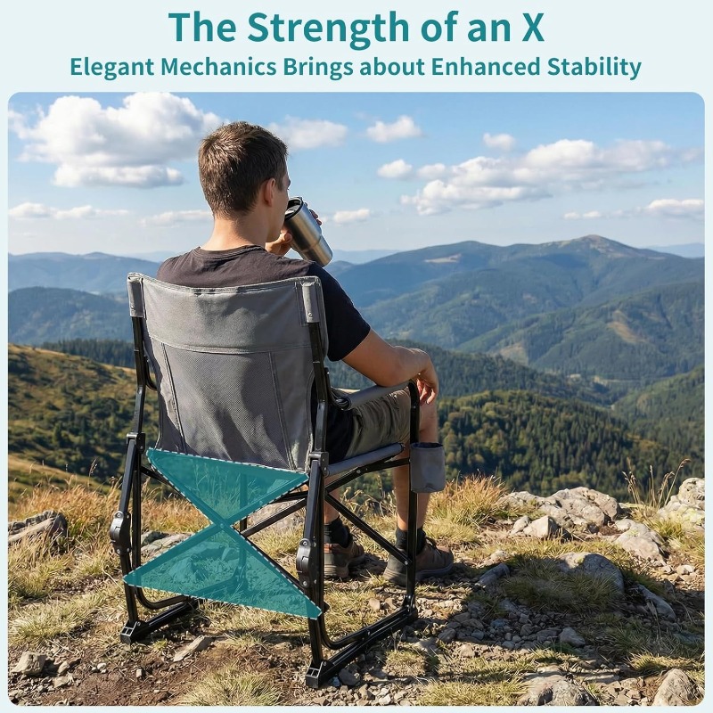 Silla plegable para acampar, i - Outdoor Camping Rocking Chair reseña y precio
