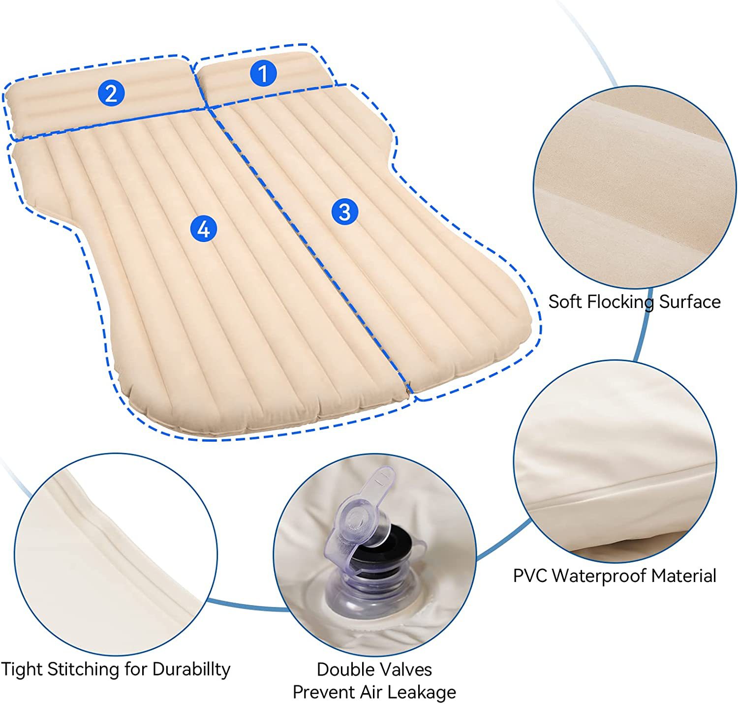 Cama inflable para coche Tesla - Outdoor Camping Mattress reseña y precio