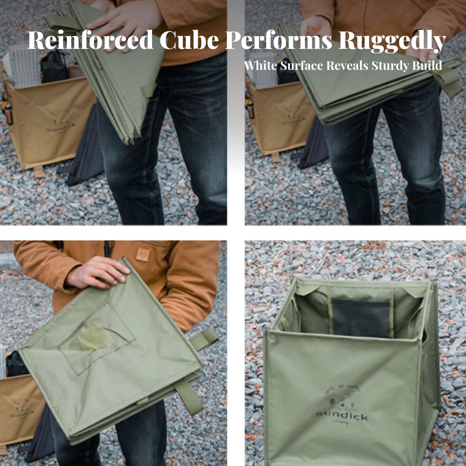 Cubo de basura portátil plegab - Outdoor Camping Bin reseña y precio