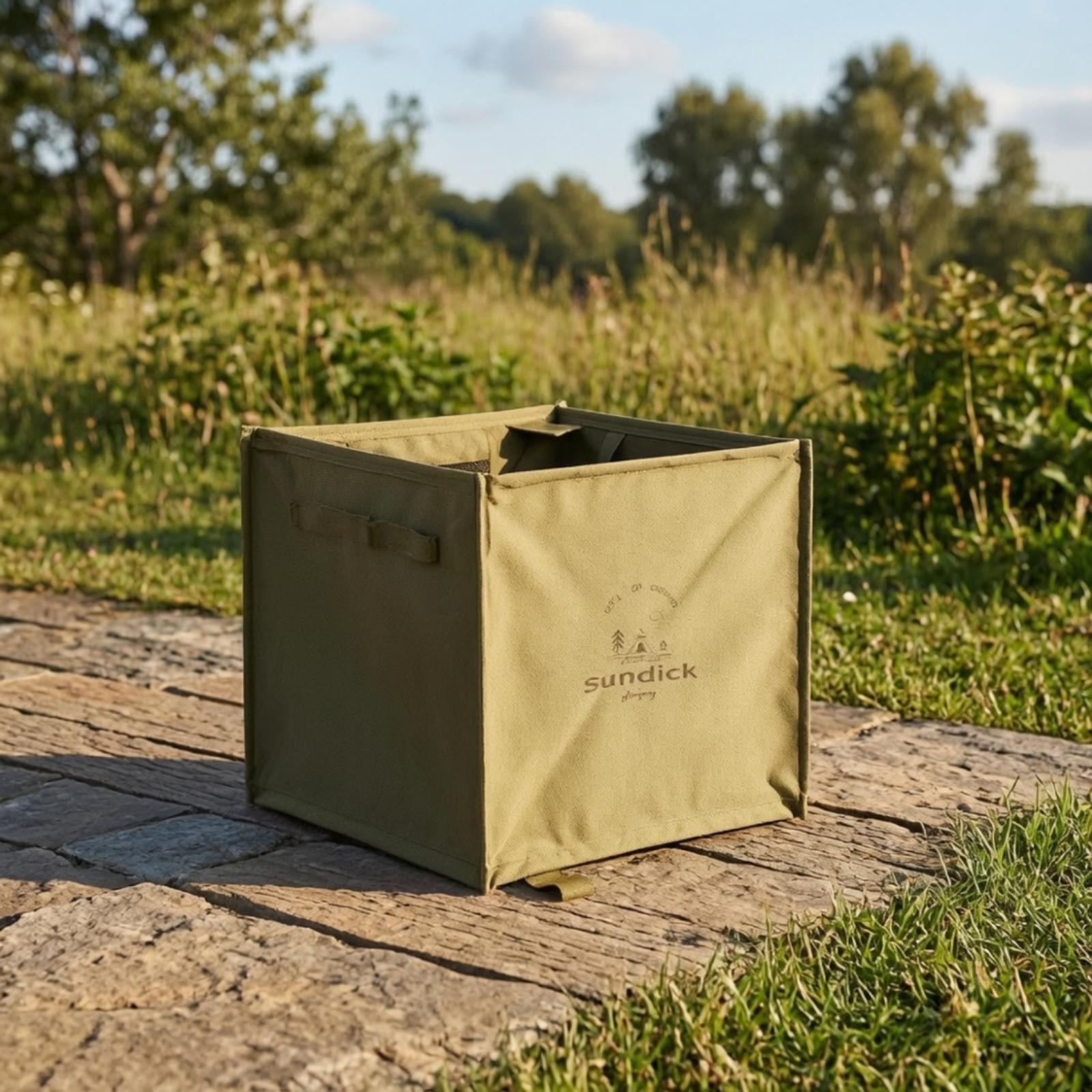 Cubo de basura portátil plegab - Outdoor Camping Bin reseña y precio